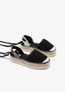 Cheap Alpargatas Crochet Negro B&W Alpargatas|Alpargatas