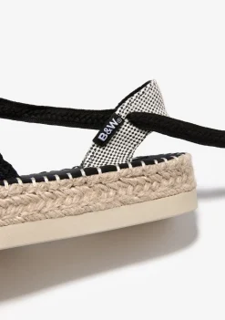 Cheap Alpargatas Crochet Negro B&W Alpargatas|Alpargatas