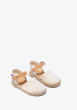 Discount Alpargatas De Bebé Bordado Beige Alpargatas|Alpargatas