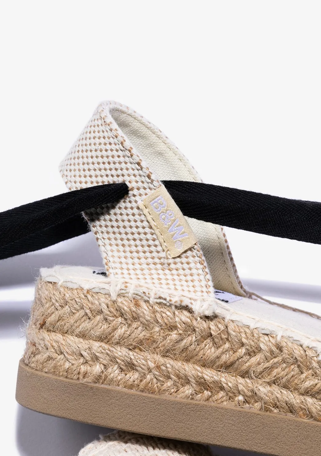 Fashion Alpargatas De Niña Cuña Lona Beige B&W Alpargatas|Alpargatas
