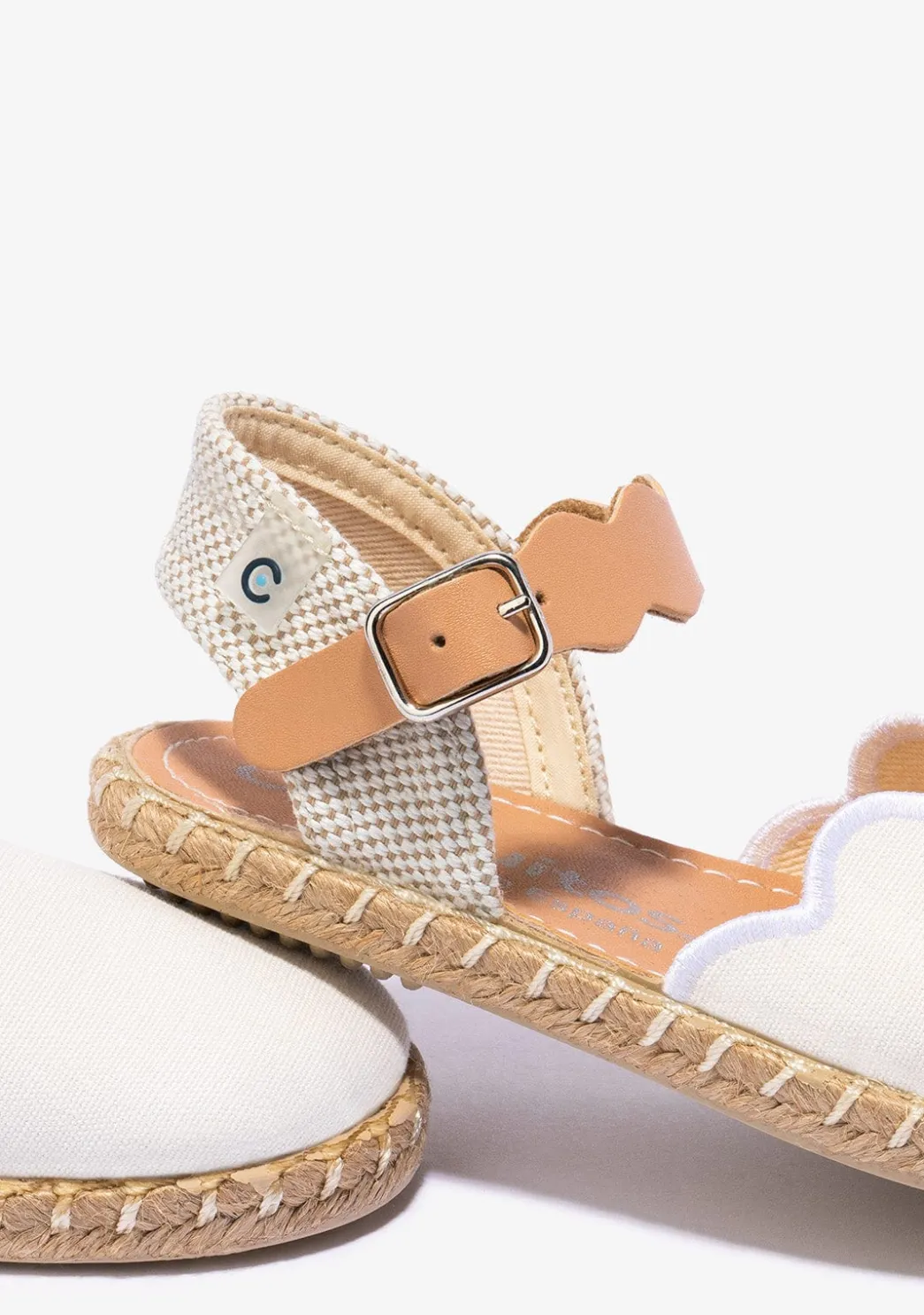 Flash Sale Alpargatas De Niña Hebilla Blanco Alpargatas