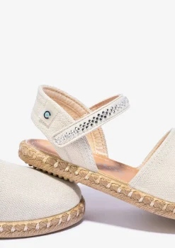 Flash Sale Alpargatas De Niña Metalizado Beige Alpargatas