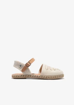 Shop Alpargatas Hebilla Tiras Beige Alpargatas|Zapatos De Ceremonia