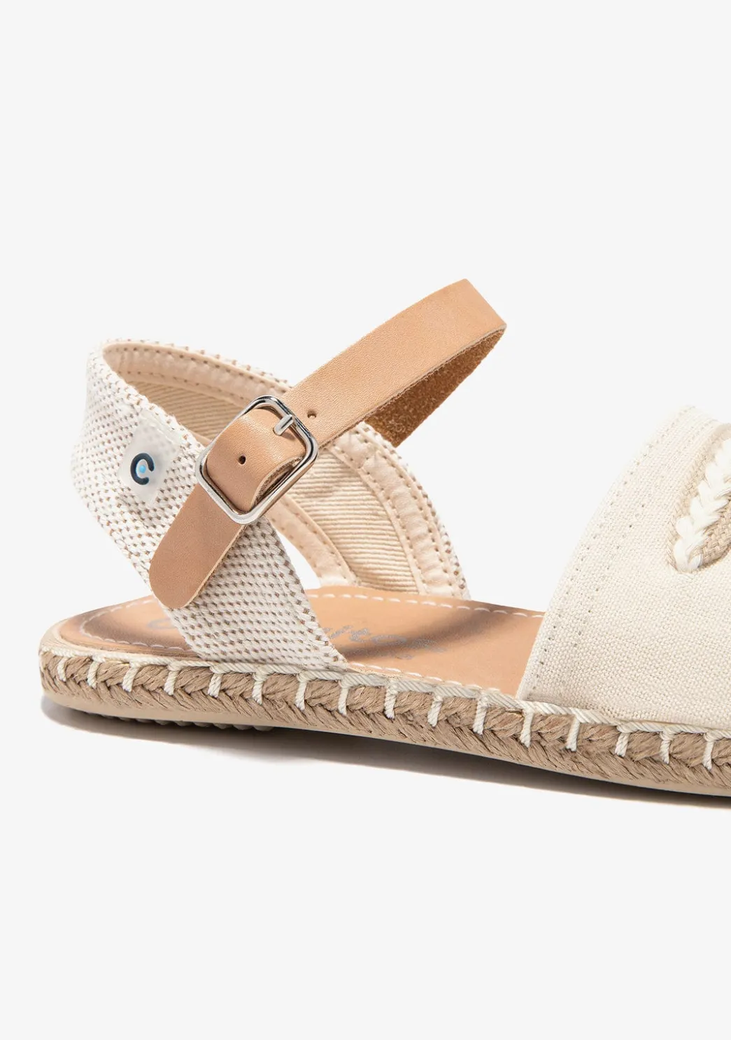 Shop Alpargatas Hebilla Tiras Beige Alpargatas|Zapatos De Ceremonia