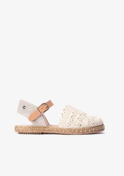 Hot Alpargatas Macramé Beige Alpargatas|Zapatos De Ceremonia