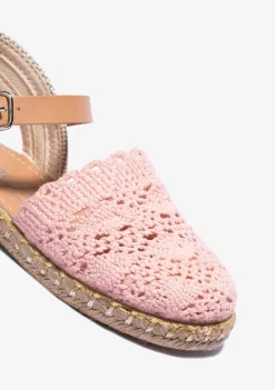 Outlet Alpargatas Macramé Rosa Alpargatas|Zapatos De Ceremonia