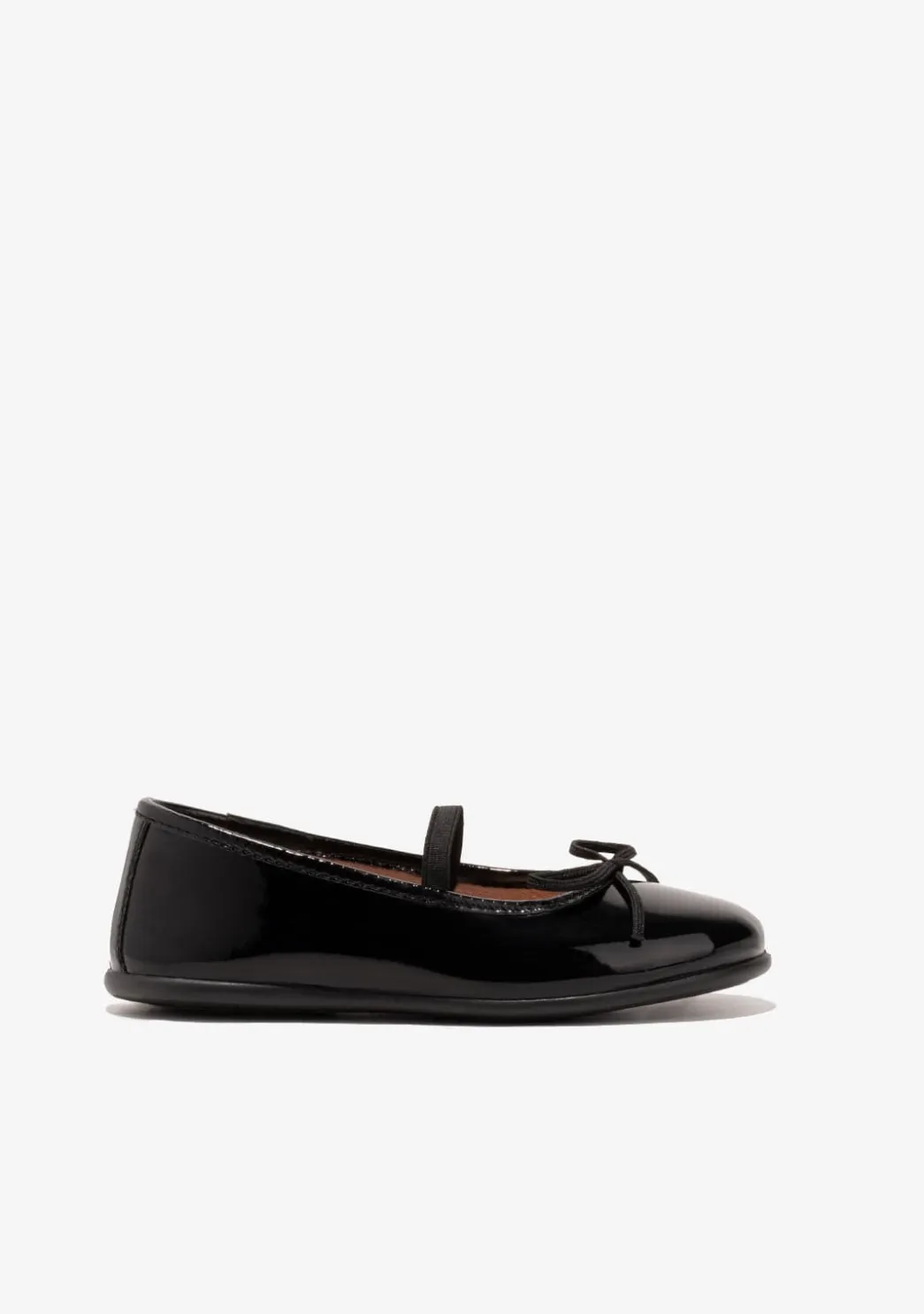 Cheap Bailarinas De Niña Charol Negro B&W Zapatos|Zapatos De Ceremonia