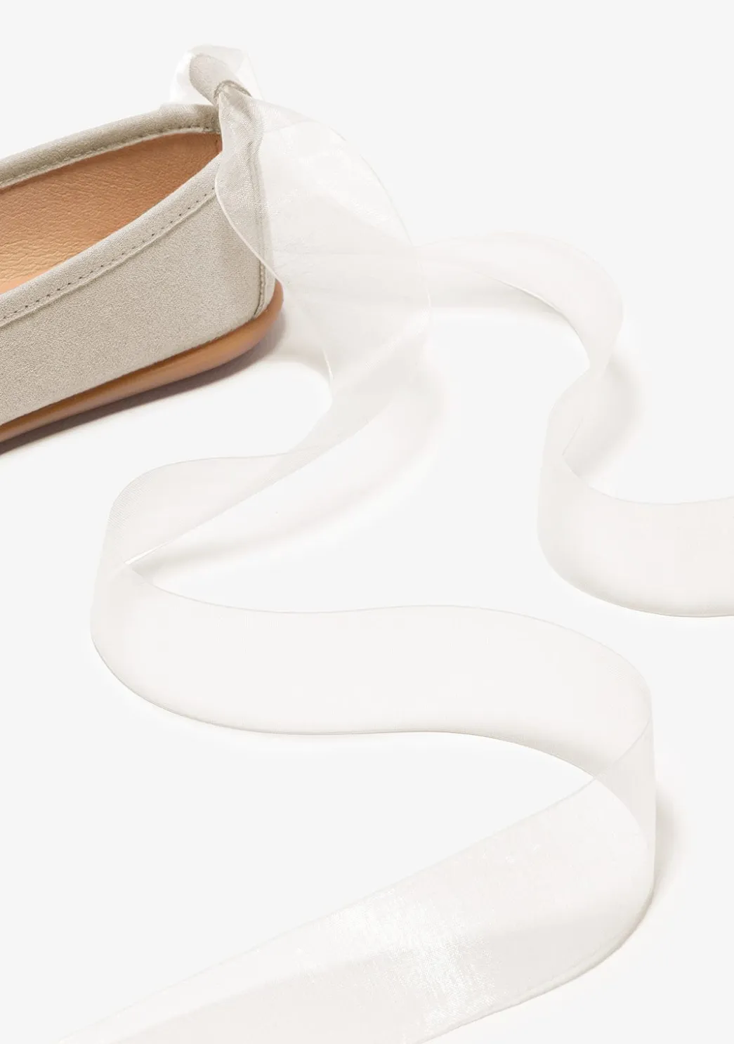 Flash Sale Bailarinas De Niña Lazo Beige Zapatos De Ceremonia|Bailarinas