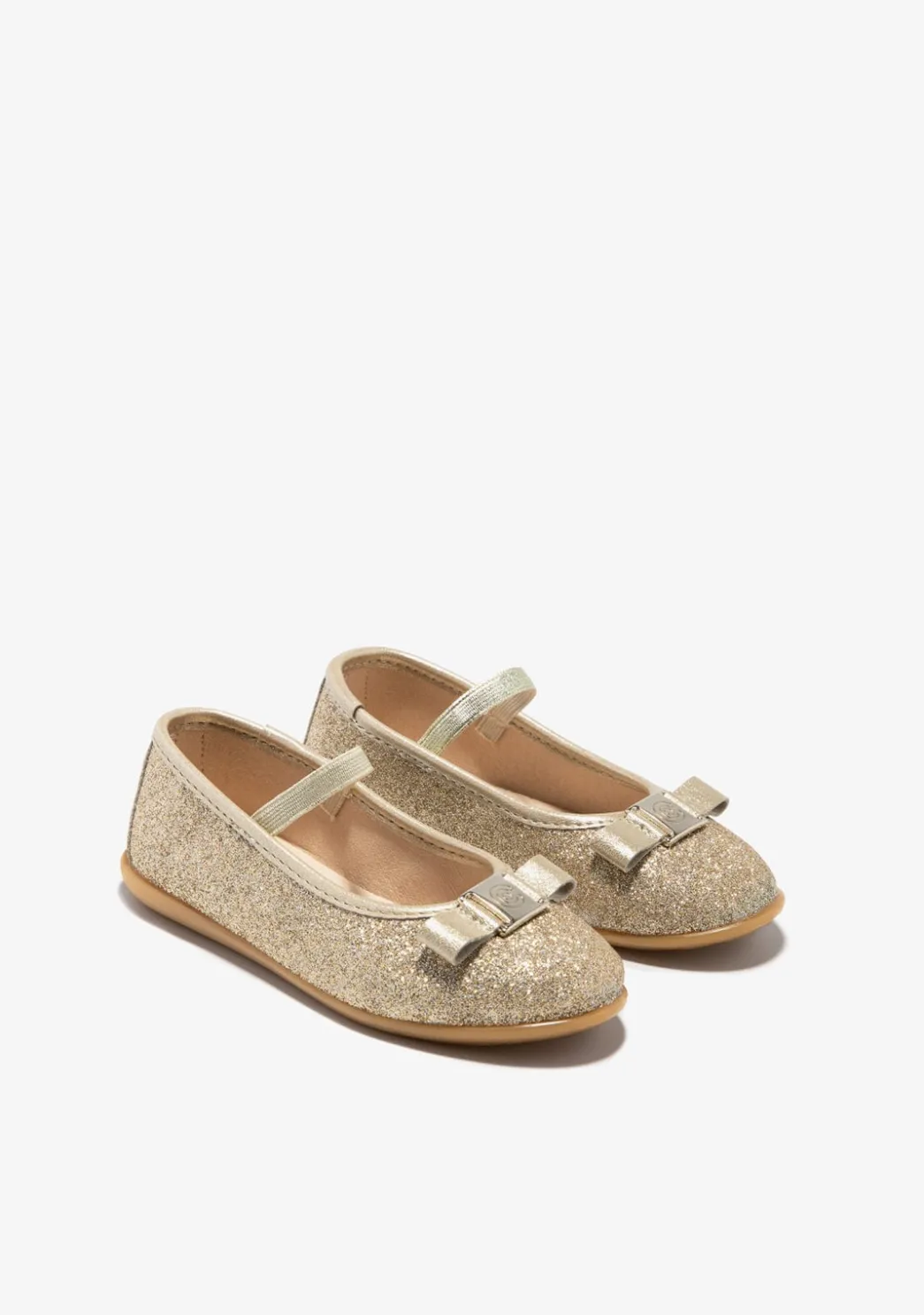 Store Bailarinas Glitter Oro Zapatos De Ceremonia|Bailarinas
