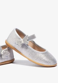Best Bailarinas Mariposa Plata Zapatos De Ceremonia|Bailarinas