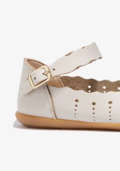 New Bailarinas Ondas Hebilla Beige Zapatos De Ceremonia|Bailarinas