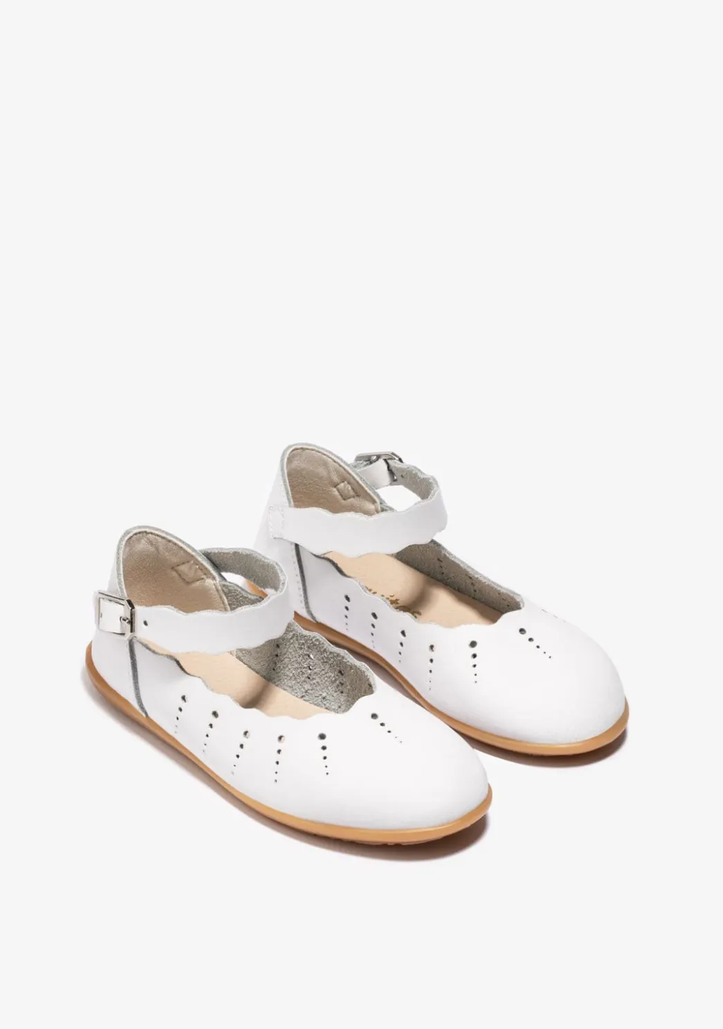 Cheap Bailarinas Ondas Hebilla Blanco Zapatos De Ceremonia|Bailarinas