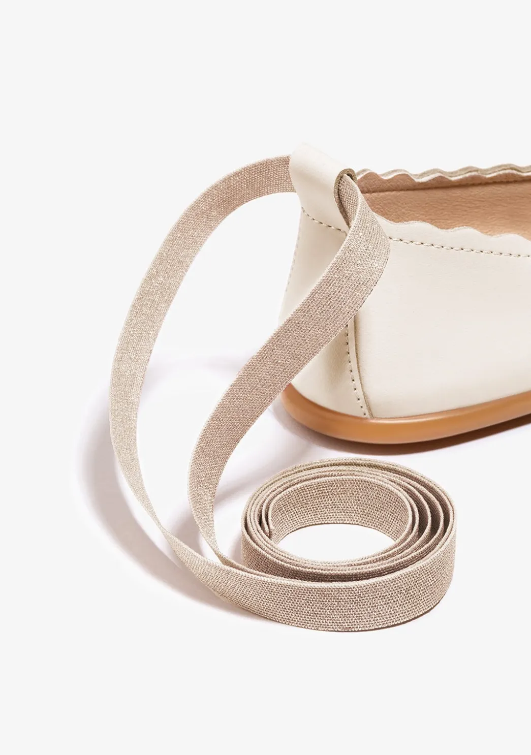 Cheap Bailarinas Ondas Tira Beige Zapatos|Zapatos De Ceremonia