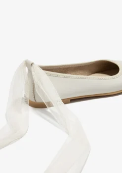 Cheap Bailarinas Tira Beige B&W Zapatos|Zapatos De Ceremonia
