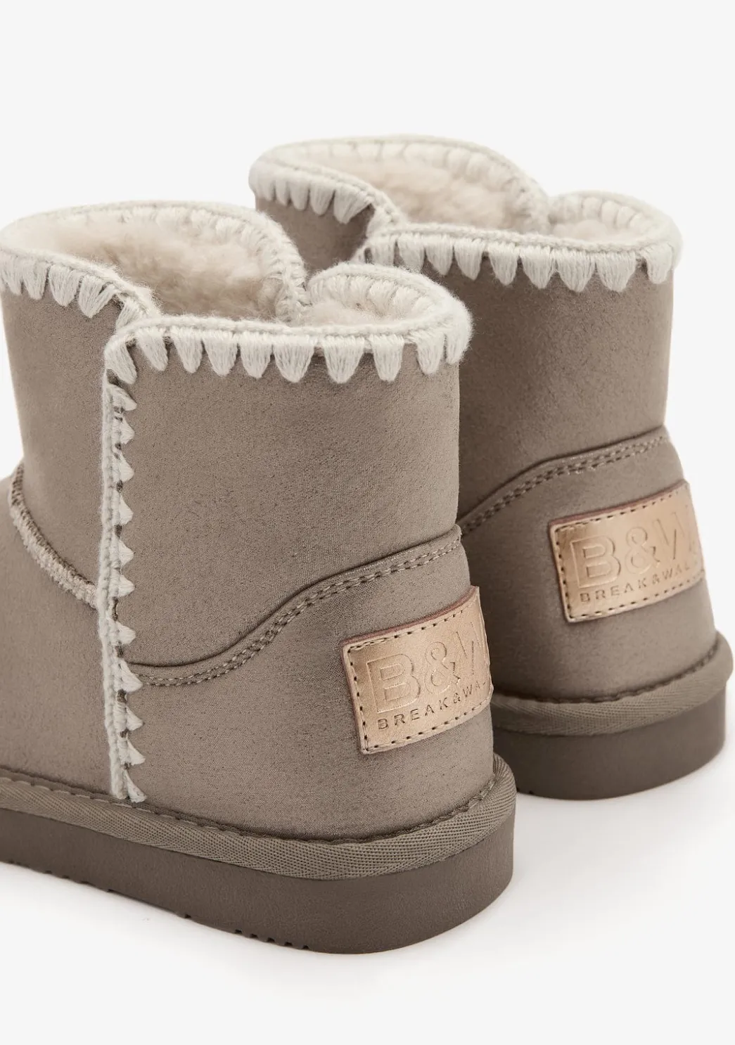 Outlet Botas Australianas Bajas Bordado Bronce B&W Botas Australianas|Botas Australianas