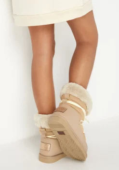 Best Botas Australianas De Niña Cordones Beige B&W Botas Australianas|Botas Australianas