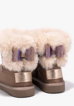 Online Botas Australianas De Niña Strass Bronce B&W Botas Australianas|Botas Australianas