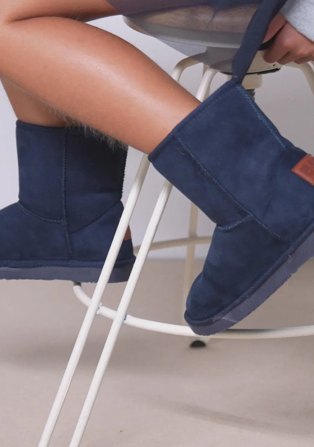 Sale Botas Australianas Logo Water Repellent Marino B&W Botas Australianas|Botas Australianas