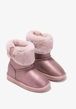 Best Botas Australianas Strass Pelo Rosa B&W Botas Australianas|Botas Australianas