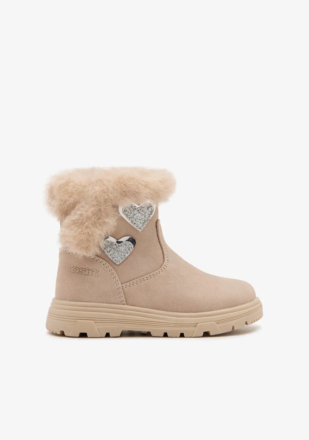 Store Botas Corazones Beige Botas|Botas