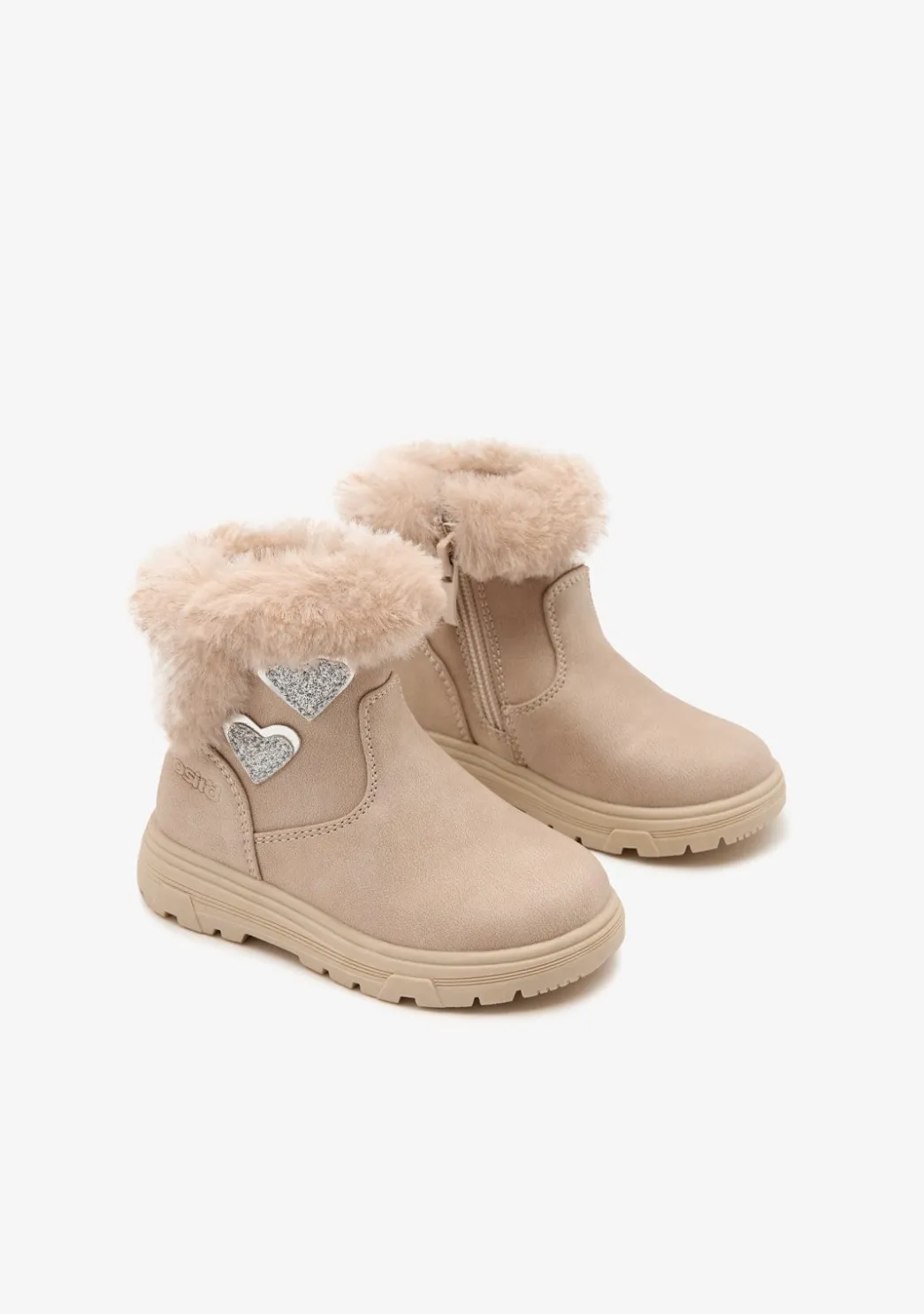Store Botas Corazones Beige Botas|Botas