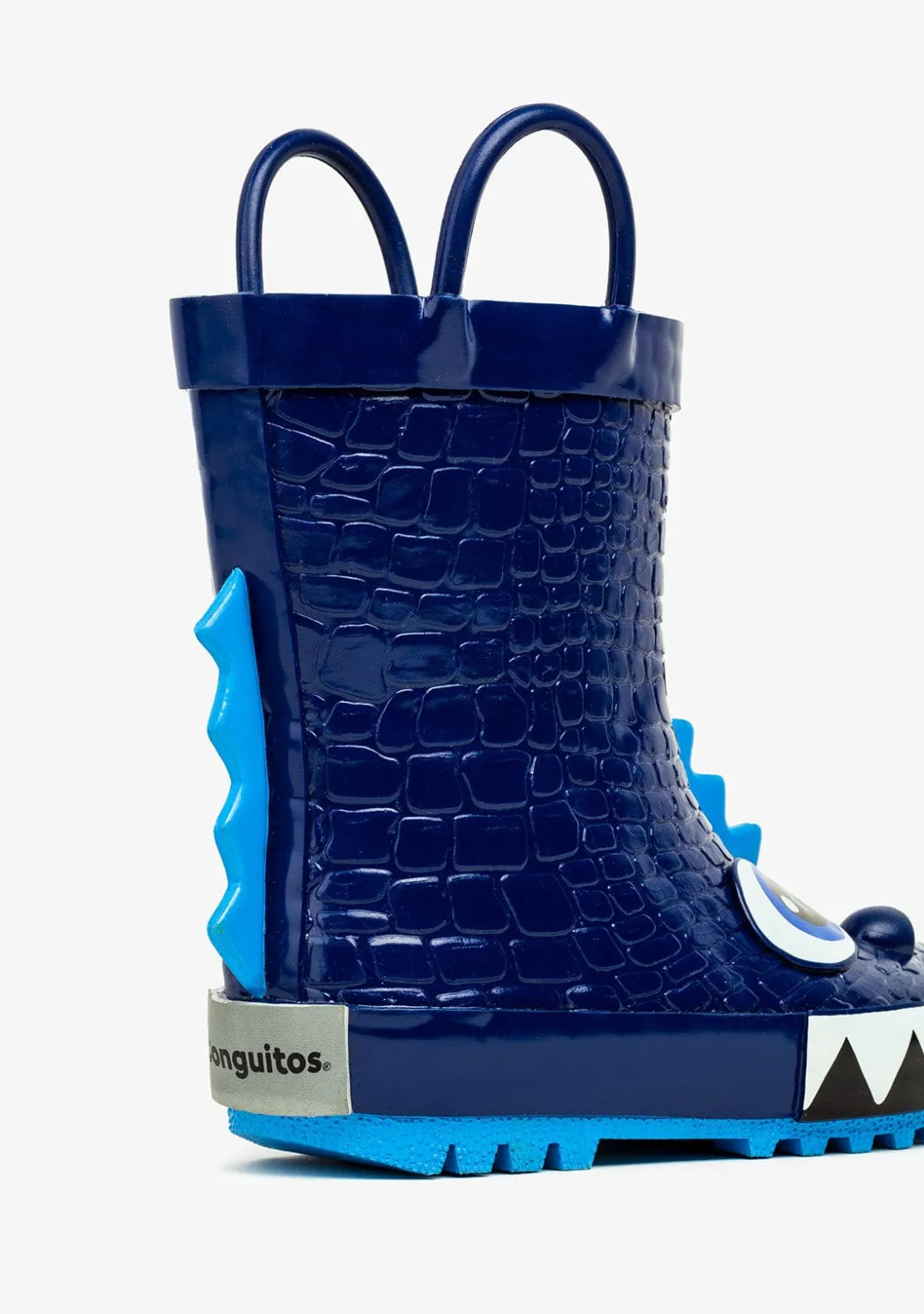 New Botas De Agua Dinosaurios Azul De Goma Botas De Agua|Botas De Agua