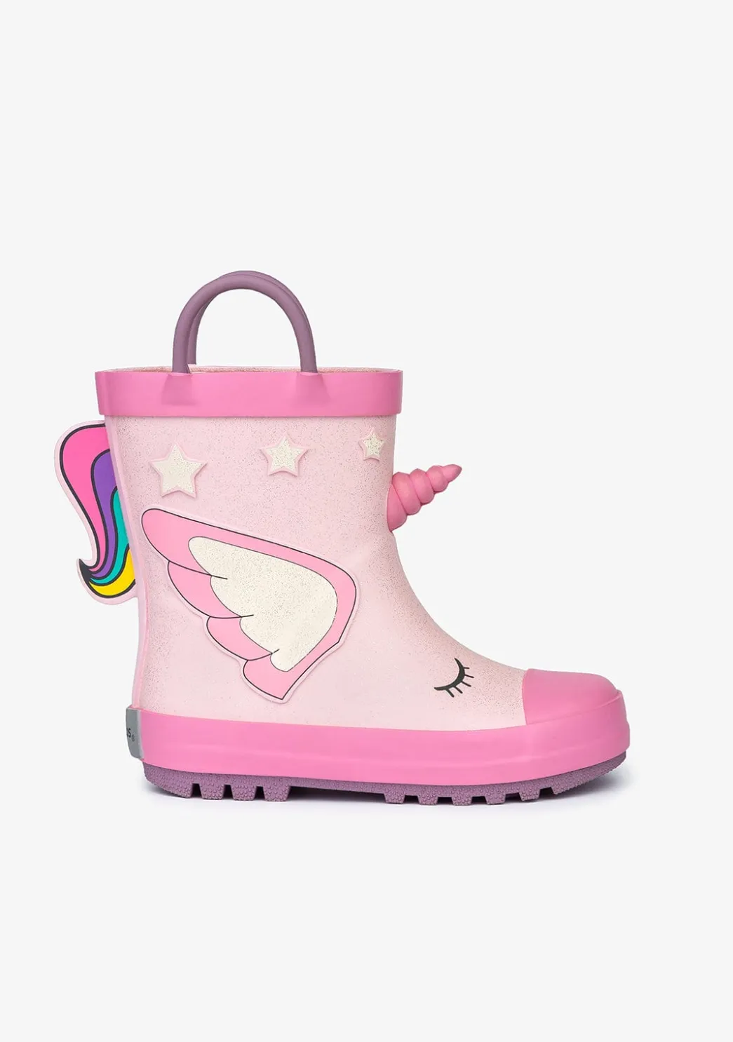 Fashion Botas De Agua Unicornio Goma Rosa Claro Botas De Agua|Botas De Agua