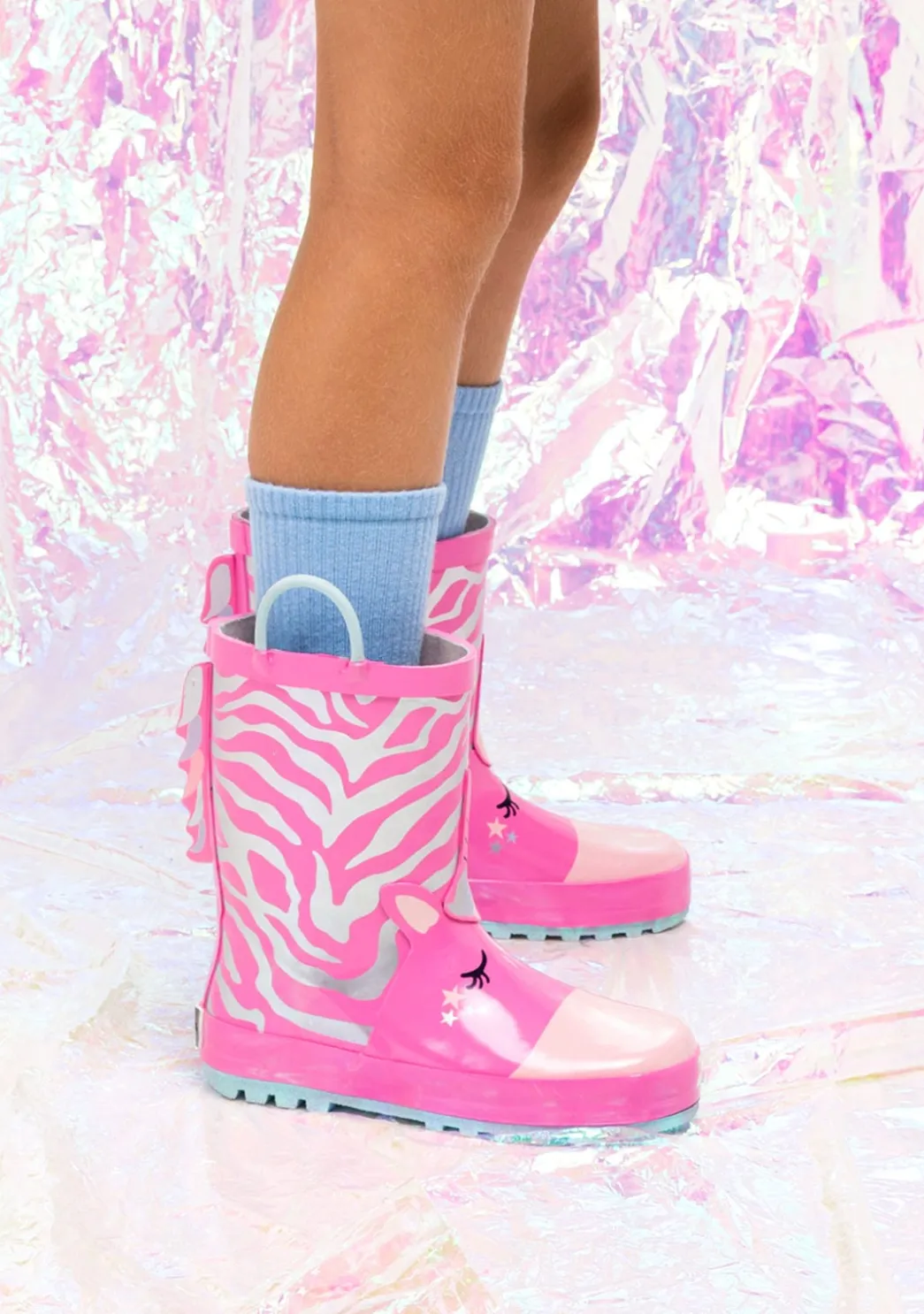 Online Botas De Agua Unicornio Rosa De Goma Botas De Agua|Botas De Agua