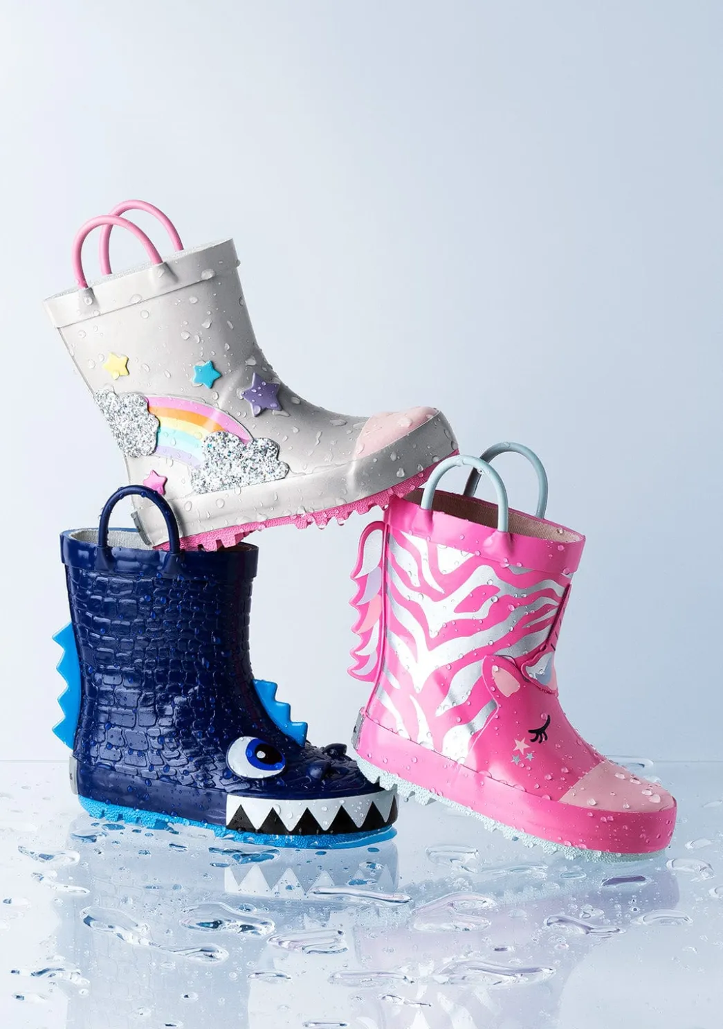 Online Botas De Agua Unicornio Rosa De Goma Botas De Agua|Botas De Agua