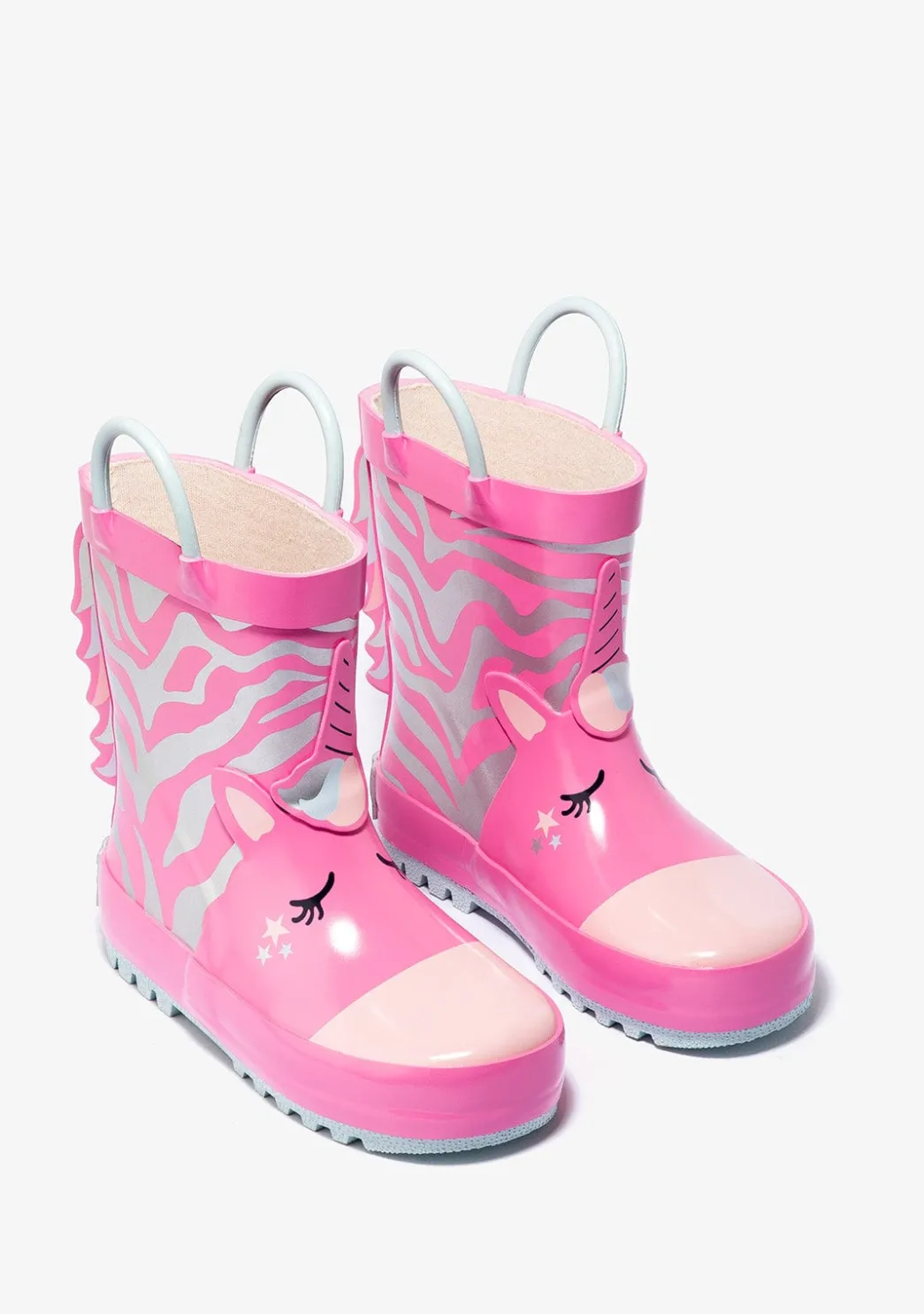 Online Botas De Agua Unicornio Rosa De Goma Botas De Agua|Botas De Agua
