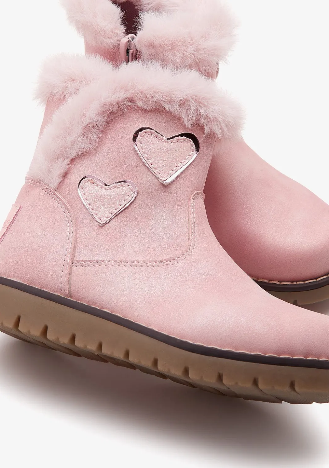 Outlet Botas De Felpa Rosa Corazón Botas