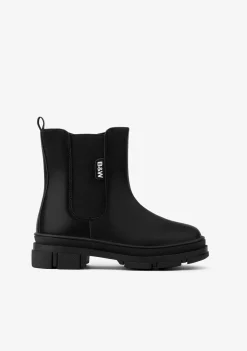 Best Botas De Niña Elástico Napa Negro B&W Botas|Botas