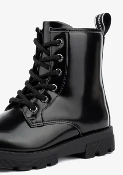 Online Botas De Niña Militares Negro B&W Botas|Botas