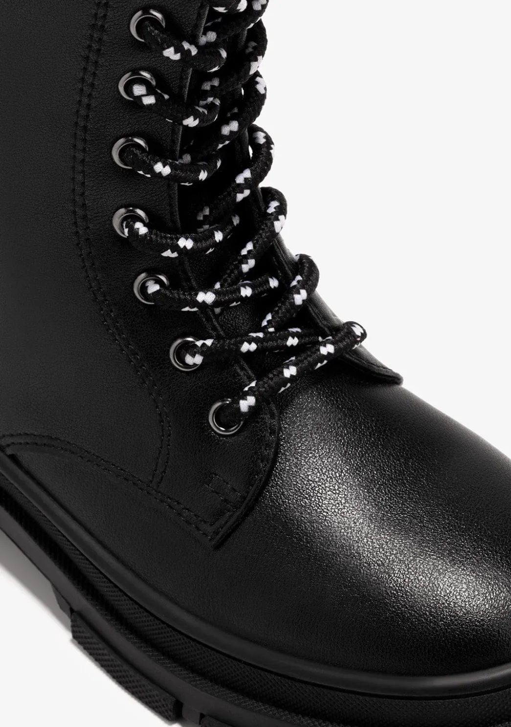 Clearance Botas De Niña Napa Negro B&W Botas|Botas
