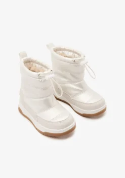 Fashion Botas De Nylon Blanco Roto Botas