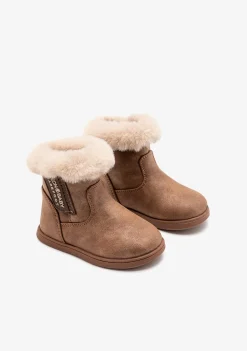 Cheap Botas Respetuosas Pelo Marrón Botas|Primeros Pasos - Respetuoso