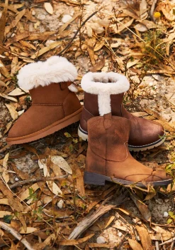 Shop Botines De Niña Cowboy Camel Botas
