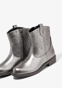 Discount Botines De Niña Cowboy Plomo Botas