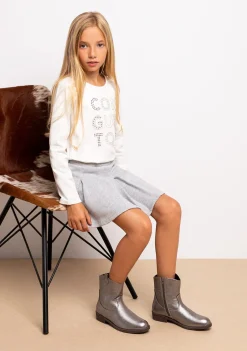 Discount Botines De Niña Cowboy Plomo Botas