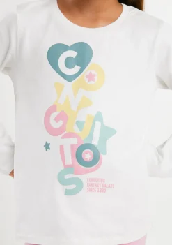Store Camiseta Blanca Formas Multicolor Camisetas|Camisetas Manga Larga