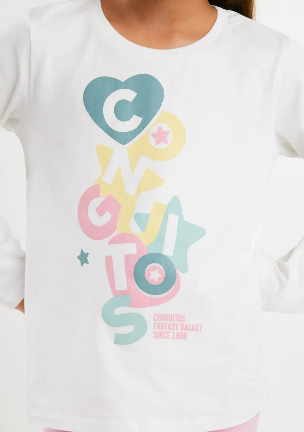 Store Camiseta Blanca Formas Multicolor Camisetas|Camisetas Manga Larga