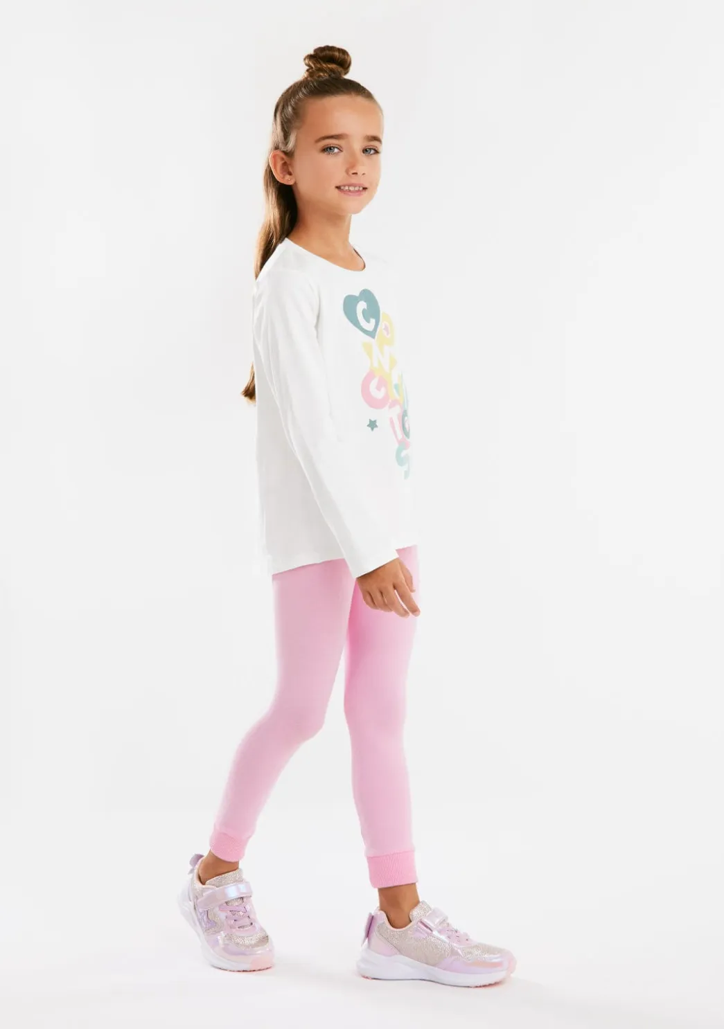 Store Camiseta Blanca Formas Multicolor Camisetas|Camisetas Manga Larga