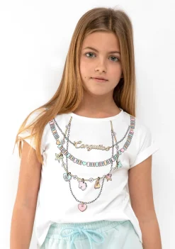Shop Camiseta Collares Blanco Camisetas
