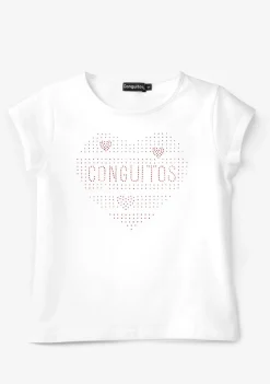 Cheap Camiseta Corazón Blanco Camisetas