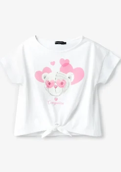 Flash Sale Camiseta Corazones Oso Blanco Camisetas