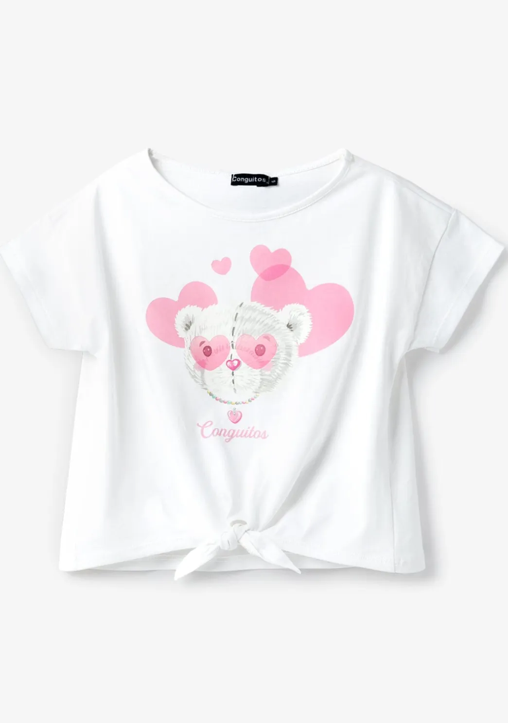 Flash Sale Camiseta Corazones Oso Blanco Camisetas