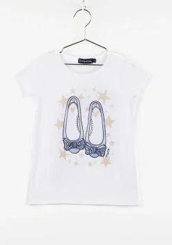 Shop Camiseta De Niña Bailarinas Celeste Camisetas