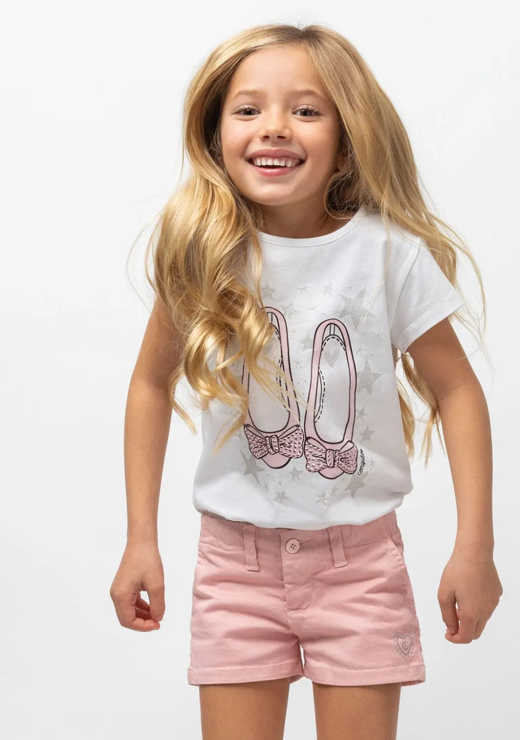 Store Camiseta De Niña Bailarinas Rosa Camisetas