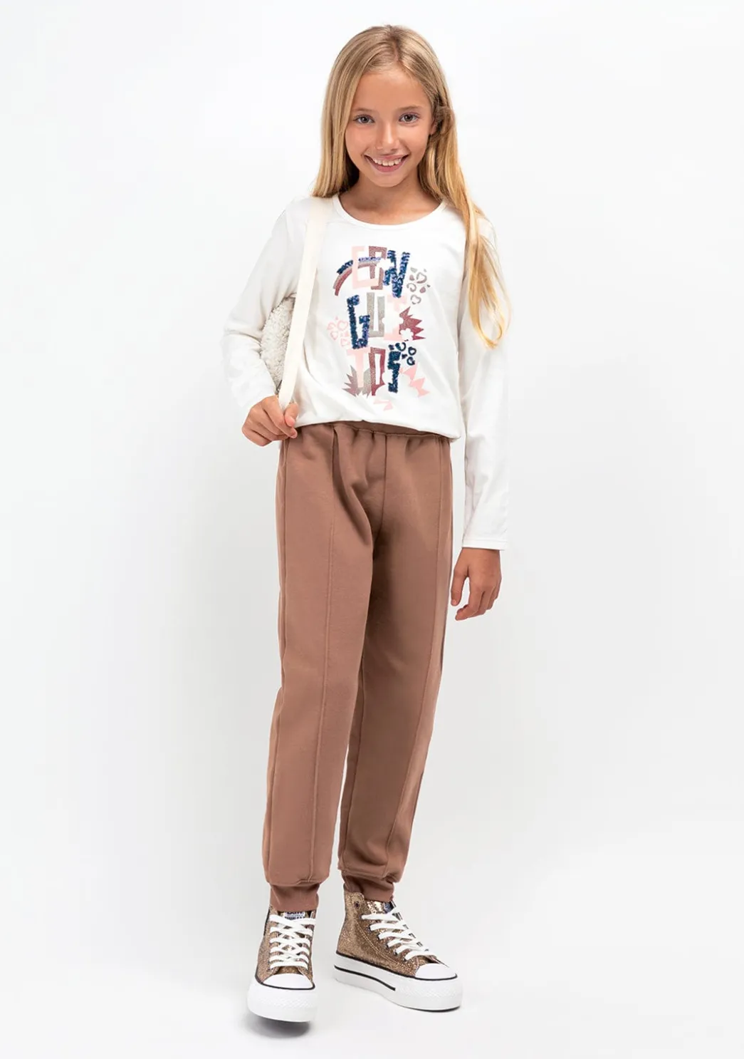 Flash Sale Camiseta De Niña Blanco Camisetas|Camisetas Manga Larga