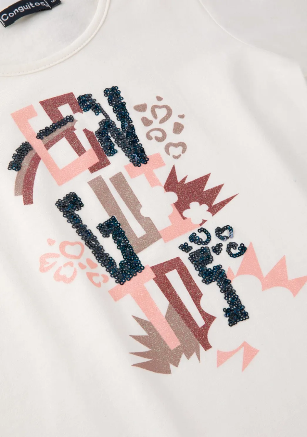 Flash Sale Camiseta De Niña Blanco Camisetas|Camisetas Manga Larga